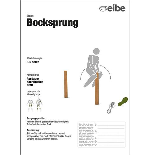 Support d'information sur pied - 55209406300  - eibe Produktion + Vertrieb GmbH & Co KG - d'extérieur / pour aire de jeux / en bois