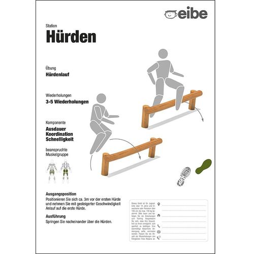 Support d'information sur pied - 55210306300  - eibe Produktion + Vertrieb GmbH & Co KG - d'extérieur / pour aire de jeux / en bois