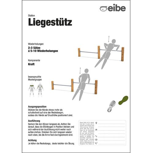 Support d'information sur pied - 55210906300  - eibe Produktion + Vertrieb GmbH & Co KG - d'extérieur / pour aire de jeux / en bois