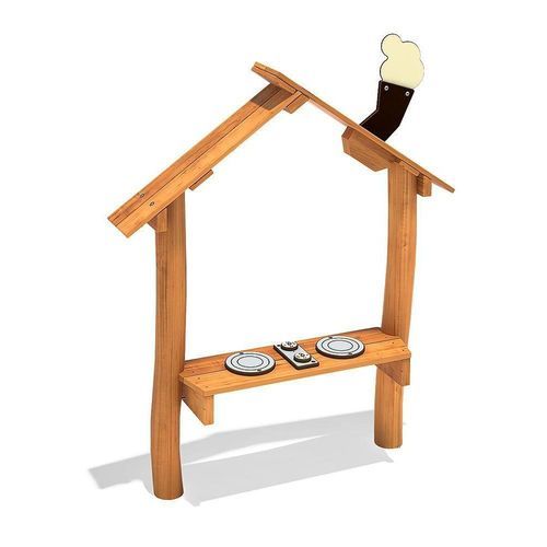 Cuisine de jeux pour aire de jeux - COUNTER - eibe Produktion + Vertrieb GmbH & Co KG - en inox / en stratifié haute pression / en robinier