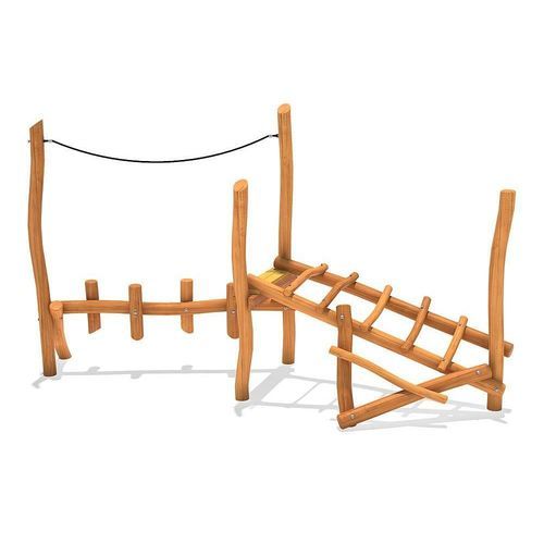 Parcour d'obstacles pour aire de jeux - KRISTA - eibe Produktion + Vertrieb GmbH & Co KG - passerelle / grimpeur / en bois