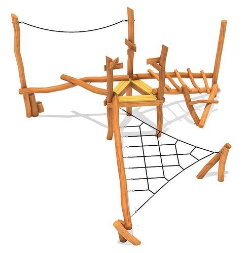 Parcour d'obstacles pour aire de jeux - ELGA - eibe Produktion + Vertrieb GmbH & Co KG - plate-forme / grimpeur / en bois
