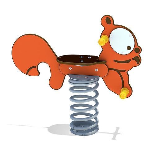Jeu à ressort en acier galvanisé - SQUIRREL - eibe Produktion + Vertrieb GmbH & Co KG - en acier / en HPL / animal
