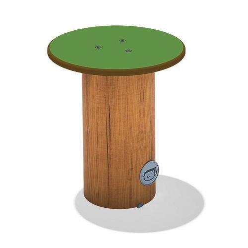 Tabouret contemporain - SEAT BOLLARD SH - eibe Produktion + Vertrieb GmbH & Co KG - en HPL / en acier / avec piètement en HPL
