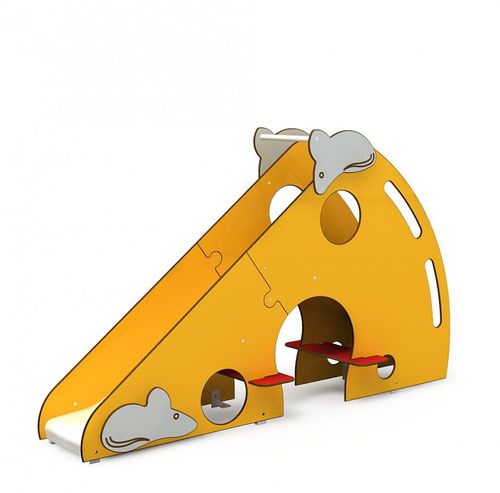 Toboggan droit - CHEESE  - eibe Produktion + Vertrieb GmbH & Co KG - pour aire de jeux / en acier inoxydable / en HPL