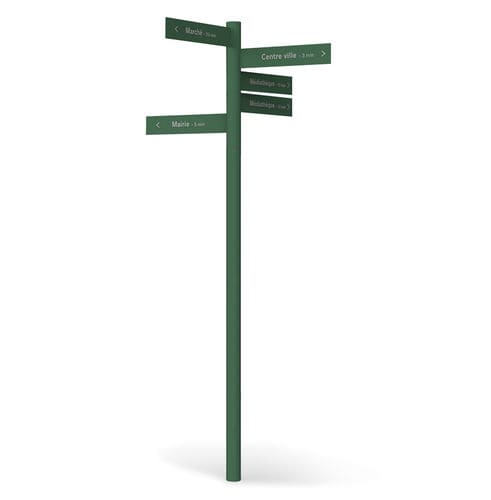 Panneau signalétique en aluminium thermolaqué - Artline  - Empreinte signalétique - d'orientation / d'extérieur
