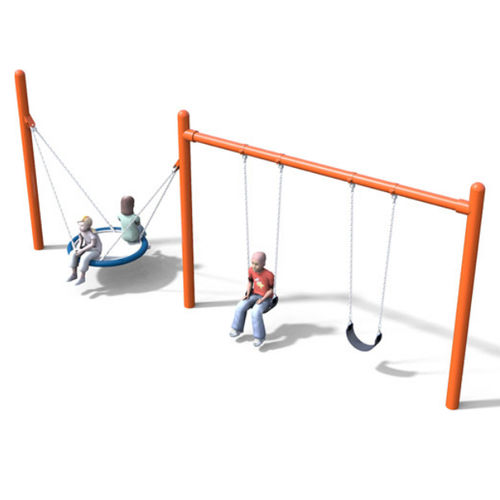 Balançoire en métal - BIGGO SPIA SOLO ASSEMBLY 2 - DYNAMO INDUSTRIES - pour parc de jeux / multiple