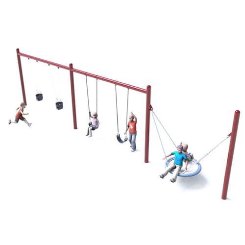 Balançoire en métal - BIGGO SPIA SOLO ASSEMBLY 3  - DYNAMO INDUSTRIES - pour parc de jeux / multiple