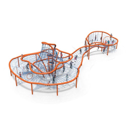 Grimpeur pour aire de jeux - CANAL - DYNAMO INDUSTRIES - avec trampoline