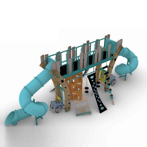 Structure de jeu pour aire de jeux - SLIDE-WINDER    - DYNAMO INDUSTRIES - en bois / en corde / modulaire