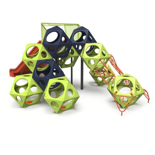 Grimpeur pour aire de jeux - PLAYCUBES® SENSORY ADDITIONS  - PLAYWORLD - modulaire / avec toboggan