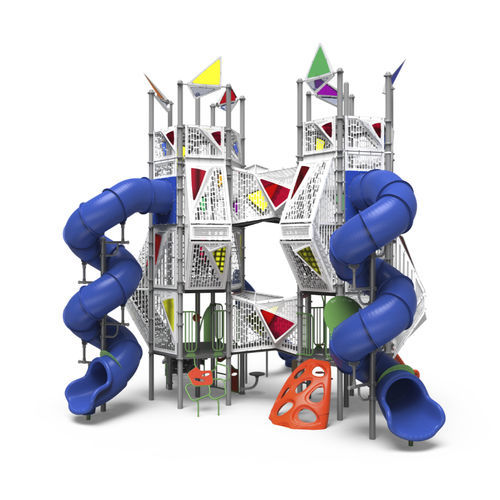Tour de jeux pour aire de jeux - EMERSON HEIGHTS  - PLAYWORLD - avec toboggan / en métal