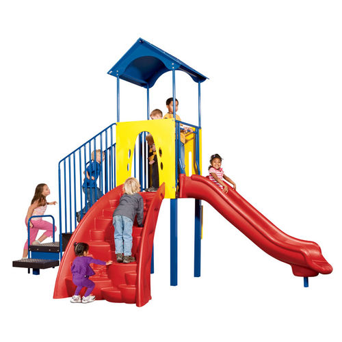 Structure de jeu pour collectivité - PLAYSIMPLE® : MIGHTY FUN MOUNTAIN - PLAYWORLD - en plastique / en acier