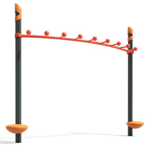 Aire de fitness en plein air professionnelle - FitCore™ Extreme Peg Bridge (13+) - Design 6187 - LANDSCAPE STRUCTURES - d'extérieur