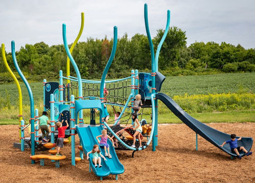 Structure de jeu pour aire de jeux - BeachComber EN - Design 6446 - LANDSCAPE STRUCTURES - en métal / modulaire