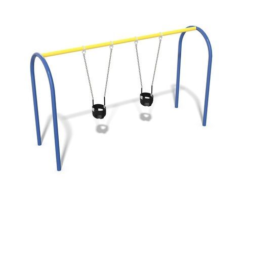 Balançoire en aluminium - Arch - Design 3402 - LANDSCAPE STRUCTURES - en polyéthylène / pour parc de jeux / double