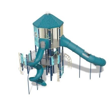 Structure de jeu pour aire de jeux - PlayOdyssey Tower - Design 5116 - LANDSCAPE STRUCTURES - en aluminium / en acier galvanisé / en plastique recyclé