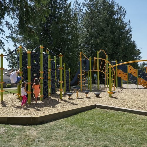 Structure de jeu pour aire de jeux - PlayBooster - Design 6941 - LANDSCAPE STRUCTURES - en acier / en acier à revêtement par poudre / en polyéthylène
