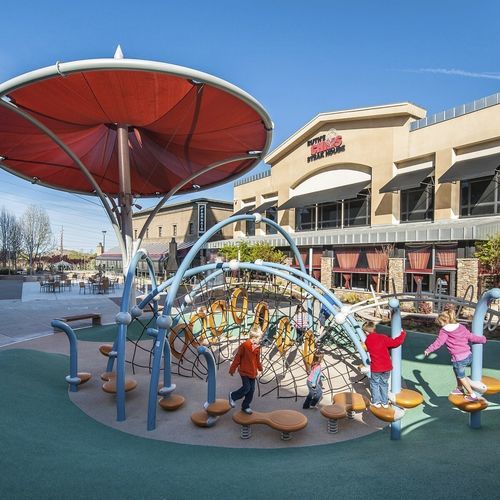 Structure de jeu pour aire de jeux - Evos&reg; - Design 7673 - LANDSCAPE STRUCTURES - en acier inoxydable / en acier à revêtement par poudre / en polyéthylène