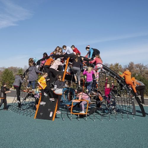 Structure de jeu pour escalade - Crab Trap&reg; - Design 6220 - LANDSCAPE STRUCTURES - pour aire de jeux / en inox / en acier à revêtement par poudre