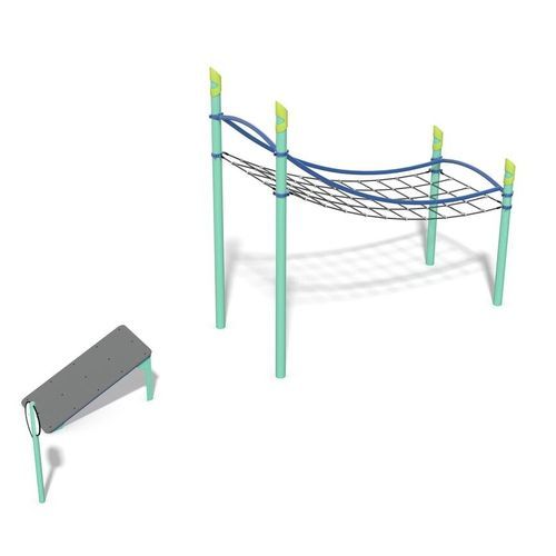 Aire de fitness en plein air professionnelle - FitCore&trade; Extreme Jump Hang - Design 6184 - LANDSCAPE STRUCTURES - d'extérieur