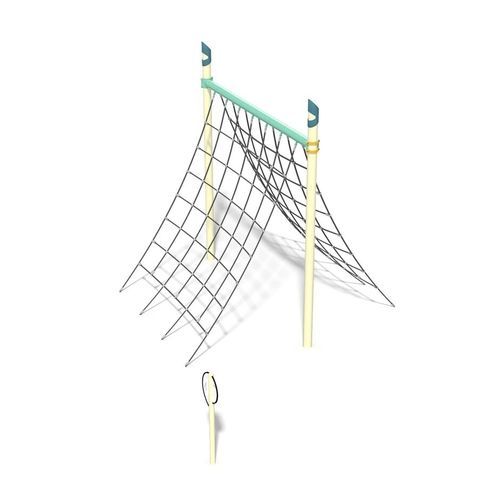 Filet d'escalade pour aire de jeux - FitCore&trade; Extreme A-Frame Cargo Net - Design 6195 - LANDSCAPE STRUCTURES