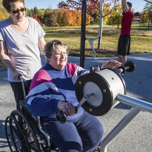 Vélo d'exercice pour espace public - HealthBeat&reg; - Design 4242 - LANDSCAPE STRUCTURES - pour aire de jeux / pour parcours de santé