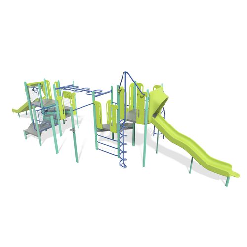 Structure de jeu pour aire de jeux - PlaySense - Design 301 - LANDSCAPE STRUCTURES - en acier à revêtement par poudre / en polyéthylène / en plastique recyclé