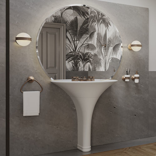 Applique murale contemporaine - KALOS - Devon&Devon - d'intérieur / en laiton / en verre dépoli