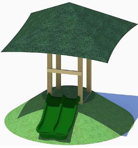 Toboggan de talus - HILL  - progressive design playgrounds - pour aire de jeux / multiple / en bois