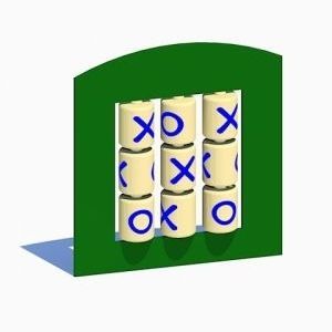 Panneau ludique morpion - TIC TAC TOE - progressive design playgrounds
