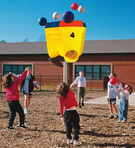 But multisport en plastique - FUNNEL  - progressive design playgrounds - fixe / rouge / jaune