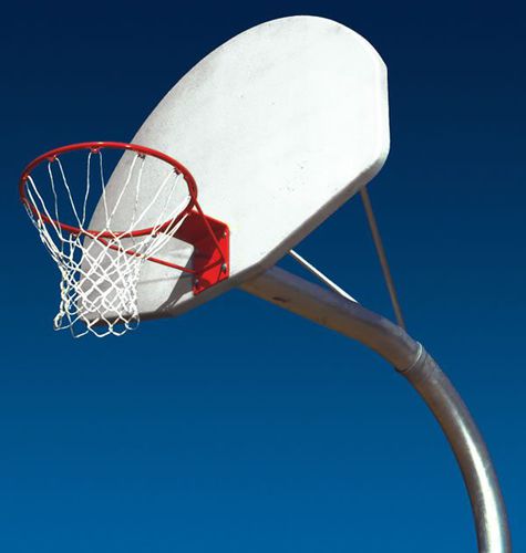 Panier de basket d'extérieur - GOOSE NECK  - progressive design playgrounds - sur platine / en acier / en acier galvanisé