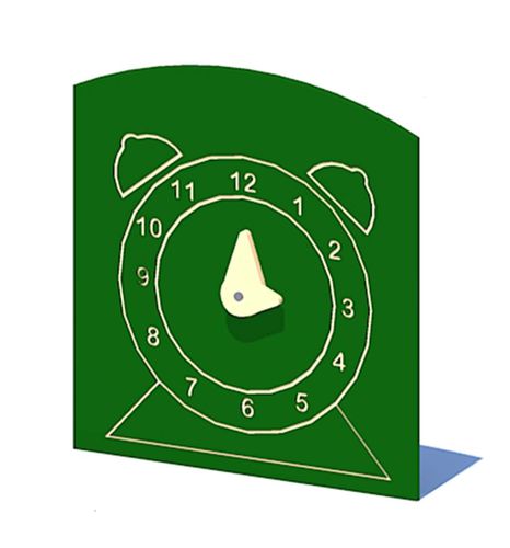 Panneau ludique horloge - CLOCK - progressive design playgrounds