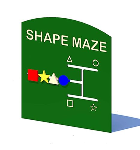Panneau ludique labyrinthe - SHAPE MAZE - progressive design playgrounds