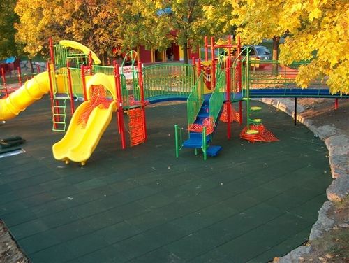 Dalle souple en caoutchouc recyclé - No Fault - polie / d'intérieur / d'extérieur