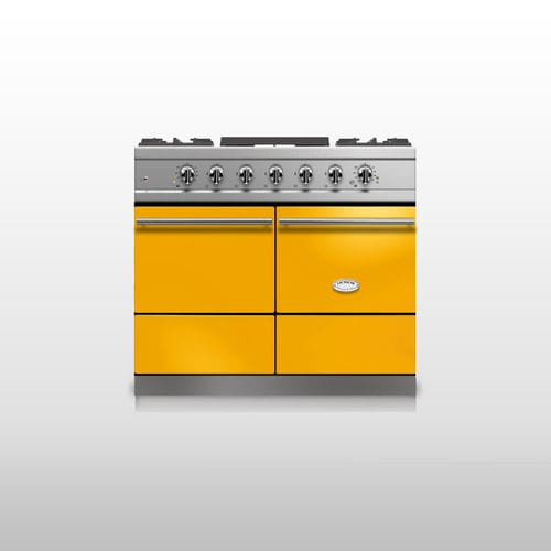 Cuisinière à gaz - CLUNY 1000 "MODERN" - LACANCHE - électrique / jaune