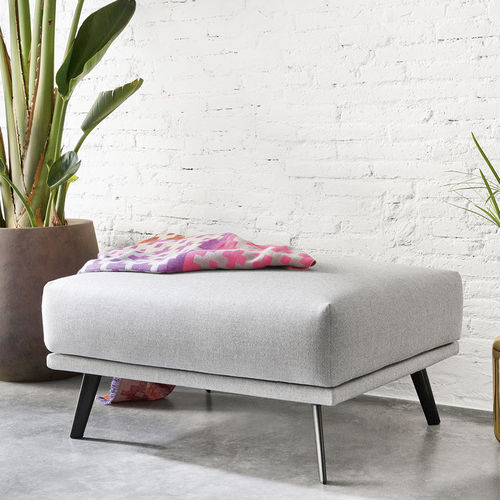 Ottoman contemporain - COSTURA - STUA - en tissu / en cuir / rectangulaire
