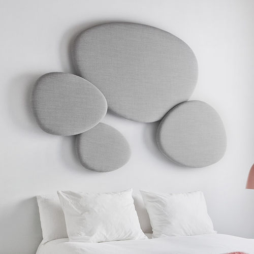 Panneau acoustique mural - SATELLITE - STUA - en tissu / gris / blanc