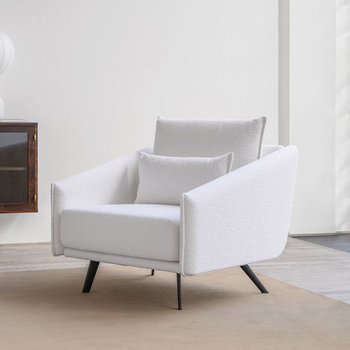Fauteuil contemporain - COSTURA - STUA - en tissu / en cuir / en contreplaqué