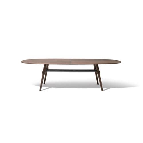Table contemporaine - AGO - GIORGETTI - en contreplaqué / en marbre / avec piètement en noyer