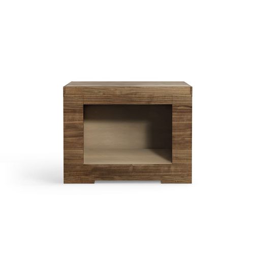 Table de chevet contemporaine - OLI 2016 - GIORGETTI - en noyer / en érable / rectangulaire