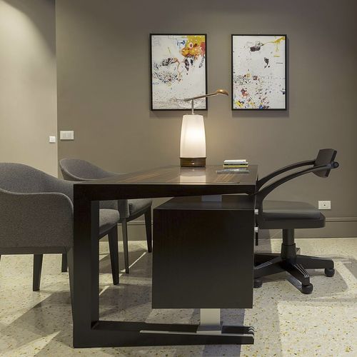 Bureau de direction - ZENO - GIORGETTI - sur pied / contemporain / en placage de bois