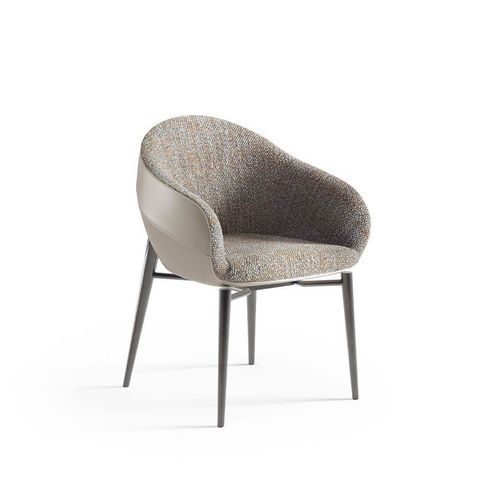 Fauteuil relax en cuir - APHIRA - GIORGETTI - en tissu / en frêne / sur mesure