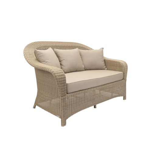 Canapé contemporain - COLONIAL - Tectona - de jardin / en Sunbrella® / en résine tressée