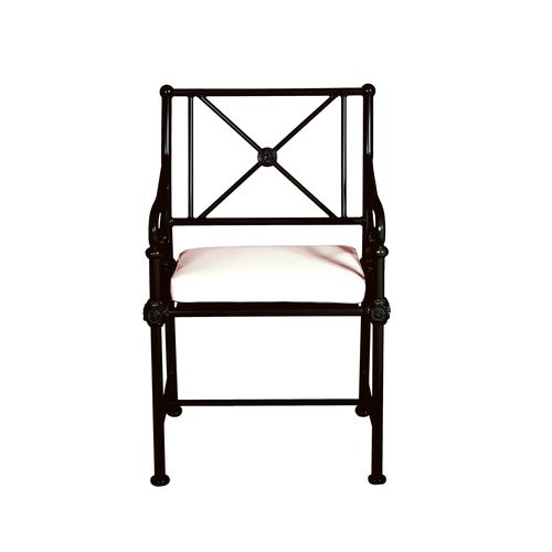 Chaise classique - 1800 - Tectona - de jardin / en tissu / en aluminium laqué