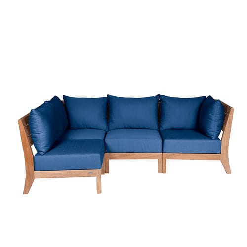 Canapé modulable - EXETER - Tectona - contemporain / de jardin / en Sunbrella®