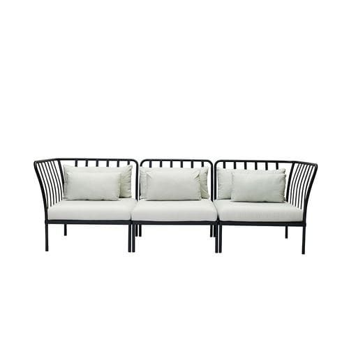 Canapé modulable - CHELSEA - Tectona - contemporain / de jardin / en Sunbrella®