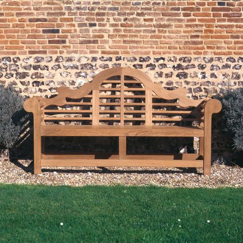 Banc de jardin classique - LANCASTER - Tectona - en teck / avec dossier / avec accoudoirs