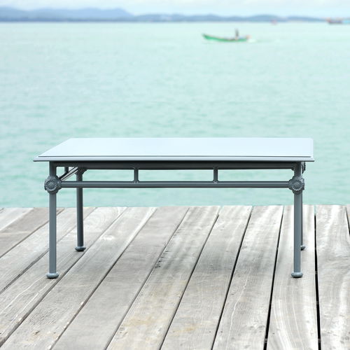Table basse classique - 1800 - Tectona - en aluminium laqué / rectangulaire / résidentielle